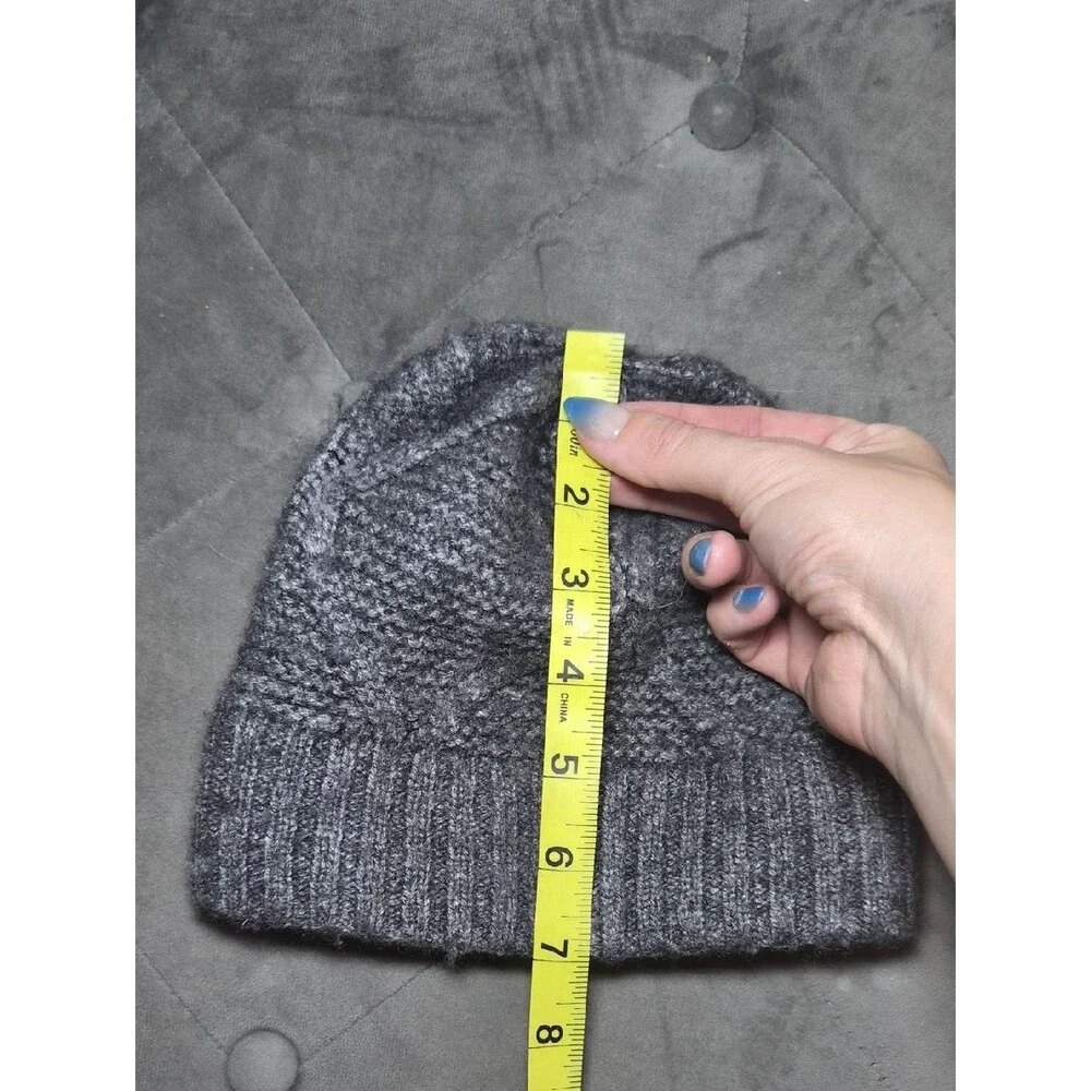 Carhartt Dark Charcoal Knit Beanie with Amber Patch